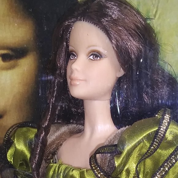 🩷Mattel Barbie VNTG NIB Museum Collection Leonardo Da Vinci (Mona Lisa) - Picture 4 of 9